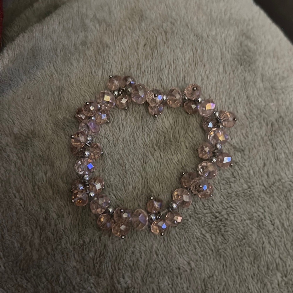 Plastic crystal costume jewelry